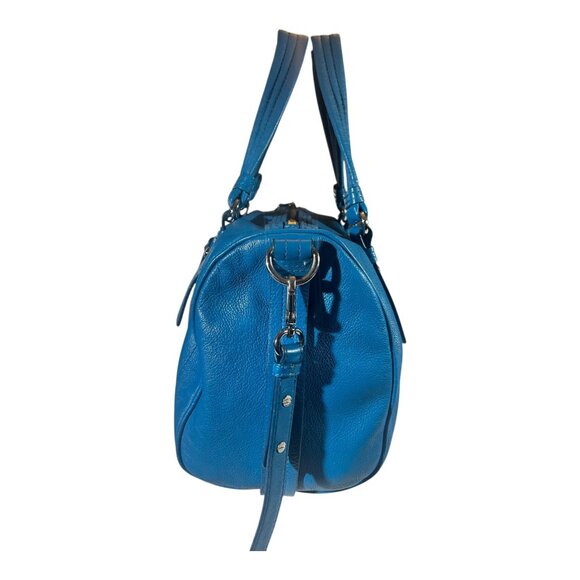 Marc by Marc Jacobs Totally Turnlock Shifty Satchel Blue 100% Cowhide Leather - Picture 4 of 12